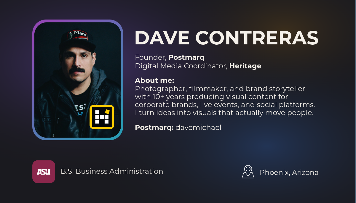 Dave Contreras Business Card